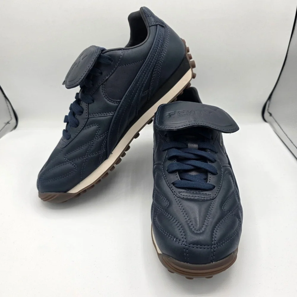 NWOB Puma Fenty x Avanti VL Rihanna Club Navy Leather Shoes Women 9 399262-01